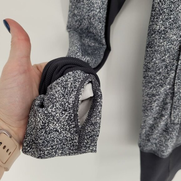 Lululemon womens 6 Daily Practice Jacket Rio Mist White black deep coal - Picture 3 of 13